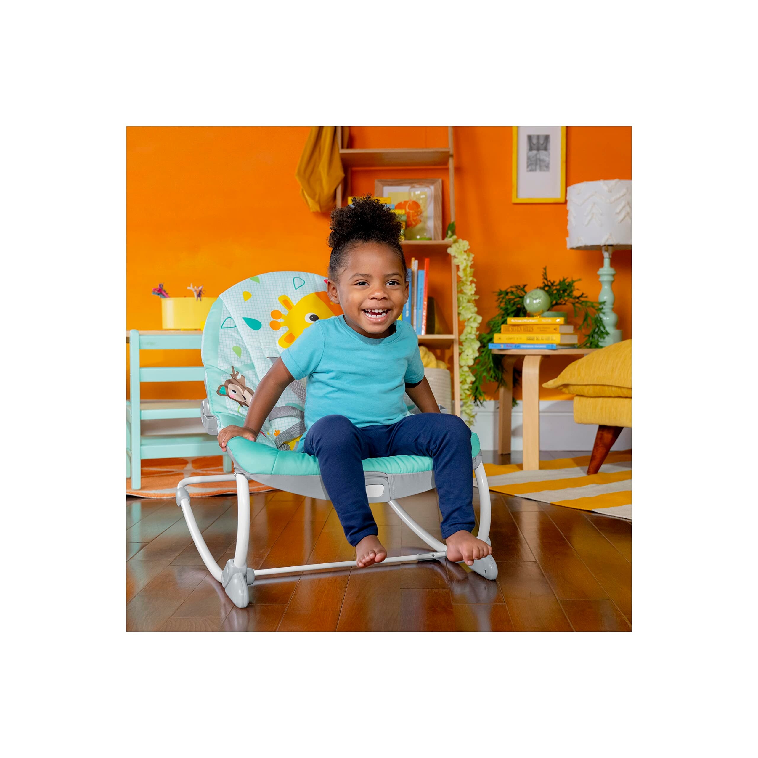 Wild Vibes Infant to Toddler Rocker with Vibrations, Unisex